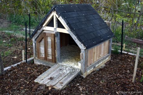 After many, many, ... many months, the duck house is finally finished!   I had originally planned on having it built it before last ... Diy Duck House, Duck Coop Ideas, Duck House Diy, Duck House Plans, Homesteading Diy Projects, Types Of Ducks, Backyard Ducks, Duck Coop, Muscovy Duck