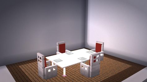 Minecraft Dinner Table, All Minecraft, Minecraft Inspiration, Minecraft House, Minecraft Builds, Minecraft Ideas, Minecraft Houses, Dinner Table, Table Design