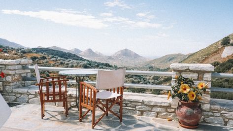 How to Spend 3 Days in Naxos, Greece - JetsetChristina Naxos Greece, Greece Itinerary, Outdoor Cafe, Girls Getaway, Mountain Village, Plunge Pool, Calm Water, Paros, Greek Gods