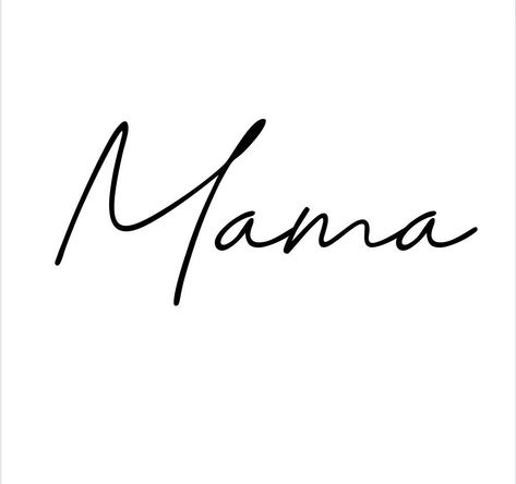 Mama In Cursive, Mama Font Design, Mom In Cursive, Tattoo Cactus, Mama Logo, Pretty Font, Mama Tattoo, Accessories Png, Font Cursive