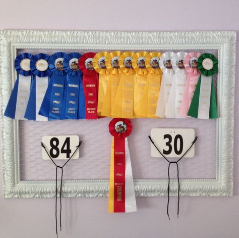 Horse Show Ribbon Display Horse Ribbons Display Ideas, Award Ribbon Display, Horse Ribbon Display, Show Ribbon Display, Ribbon Boards, Horse Show Ribbons, Horse Ribbons, Horse Room, Ribbon Display