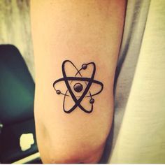 Proton Tattoo, Atheist Tattoo, Atom Tattoo, Chemistry Tattoo, Forearm Band Tattoos, Planet Tattoos, Black Rose Tattoos, Wrist Tattoos For Guys, Biomechanical Tattoo