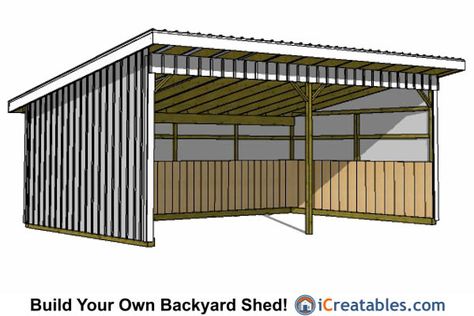 Tractor Shed Plans, Run In Shed Plans, Lean To Shed Plans 16x24, Horse Loafing Shed, Loafing Sheds For Horses, Run In Shed For Horses Plans, Horse Shelter On Skids, Horse Shed, Diy Storage Shed Plans