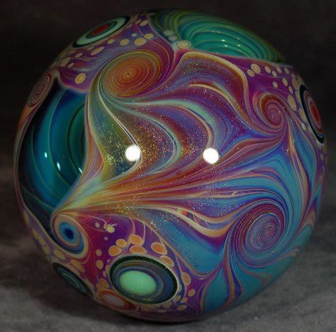 Kristina Webb, Art Of Glass, Chihuly, Marble Art, Gongs, Gorgeous Glass, Glass Marbles, Glass Paperweights, Paperweights