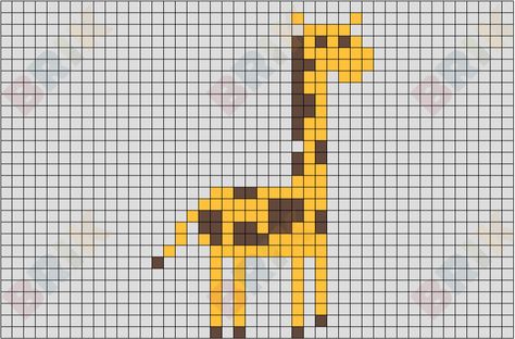 Giraffe from BrikBook.com #Animal #Originals #Giraffe #pixel #pixelart #8bit Shop more designs at http://www.brikbook.com Baby Boy Knitting Patterns Free, Boys Knitting Patterns Free, Picture Graphs, Kare Kare, Baby Boy Knitting Patterns, Xstitch Patterns, Nature Cross Stitch, Pixel Art Grid, Animal Quilts