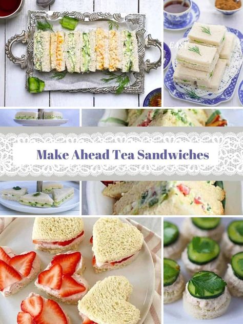 Sandwiches Party, Recept Sandwiches, Tea Party Sandwiches Recipes, Tea Party Menu, Cucumber Tea Sandwiches, Tea Party Sandwiches, Tea Sandwiches Recipes, Easy Teas, English Tea Party