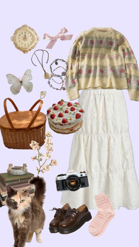 Picnic #cottagecore #picnic #pink #outfit #spring #cute Cottagecore Picnic, It Girl Fashion, Styles Clothes, Pink Outfit, Cottage Core, It Girl, Girl Fashion, Fashion Inspo, Fashion Outfits