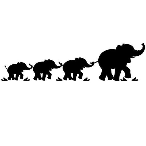 Elephant Family Silhouette, Switchboard Art, Joy Svg, Elephant Svg, Embroidery Animals, Elephant Silhouette, Cricket Ideas, Elephant Drawing, Tattoo Desings