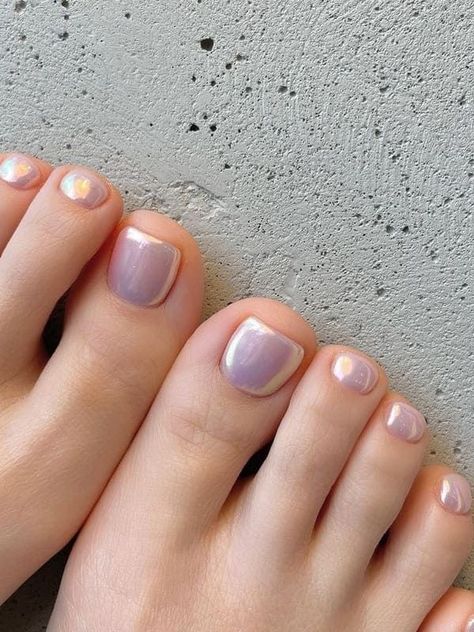 Nail Art Feet, Pink Toe Nails, Nail Polish Ideas, Gel Toe Nails, Toe Nail Color, Cute Toe Nails, Summer Toe Nails, Polish Ideas, Pearl Nails