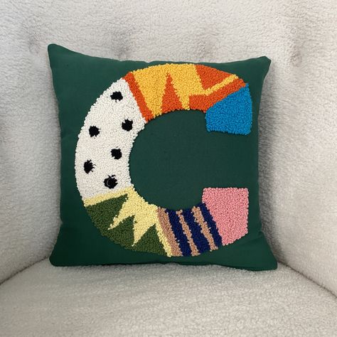 Letter Pillow, Letter Cushion, Letter Pillows, Embroidery Pillow, Embroidered Initials, Vintage Trends, Initial Letter, Pillow Gift, Custom Throw Pillow