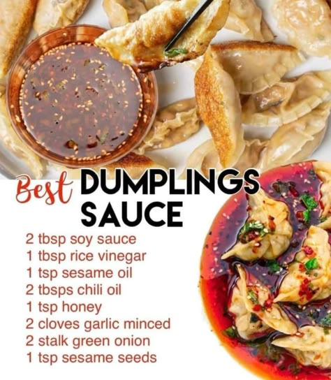 Dumplings Sauce Recipe, Resep Sushi, Dumpling Sauce, Best Dumplings, Asian Sauces, Homemade Sauce Recipes, Food Sauces, Asian Sauce, Chinese Cooking Recipes