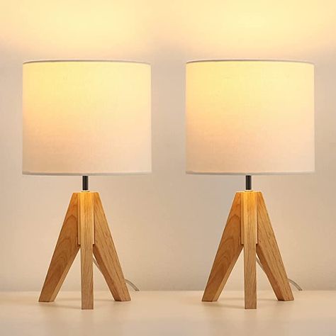 Boho Bedside Table, Modern Desk Lighting, Night Table Lamps, Art Deco Table Lamps, Tripod Table Lamp, Side Lamps, Wooden Table Lamps, Tripod Table, Side Table Lamps