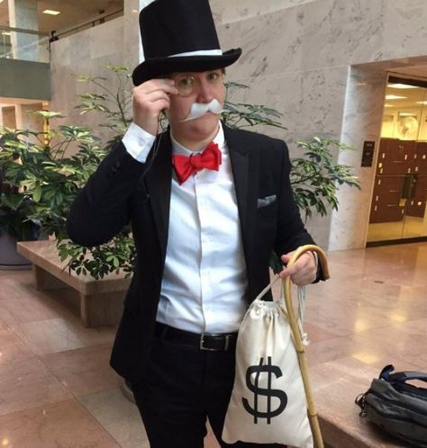 Meet the 'Monopoly Man' who photo-bombed former Equifax CEO Monopoly Costume, Halloween Fright Night, Meanwhile In America, Craig Roberts, Monopoly Man, Band Camp, Free Card, Faith In Humanity Restored, Wells Fargo