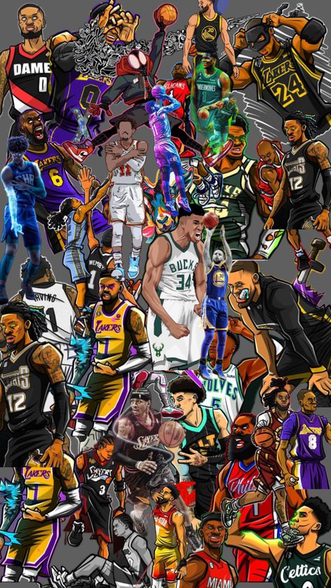 Lakers Wallpaper, Cool Basketball Wallpapers, Iphone Wallpaper Texture, Basketball Wallpapers, Wallpapers For Ipad, Cool Basketball, Graffiti Wallpaper Iphone, Nba Art, Android Wallpaper Art