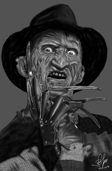 Freddy Krueger Art Drawing, Freddy Krueger Tattoo Design, Freddy Krueger Wallpaper, Freddy Krueger Drawing, Horror Reference, Freddy Krueger Tattoo, Freddie Krueger, Halloween Cast, Freddy Krueger Art