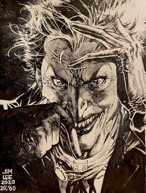 Art Du Joker, Jim Lee Batman, Joker Sketch, Dark Knights, Jim Lee Art, Manga Reference, Joker Comic, Joker Artwork, Dc Art