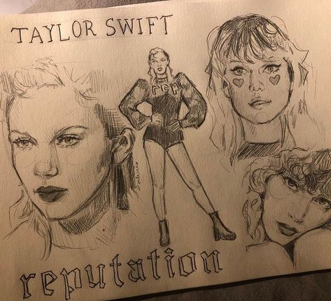 Sketch Book Cover Ideas, Sketch Book Cover, Beautiful Pencil Sketches, Book Cover Ideas, Taylor Swift Drawing, Reputation Era, Taylor Swift Reputation, Art Sketches Doodles, Art Journal Therapy