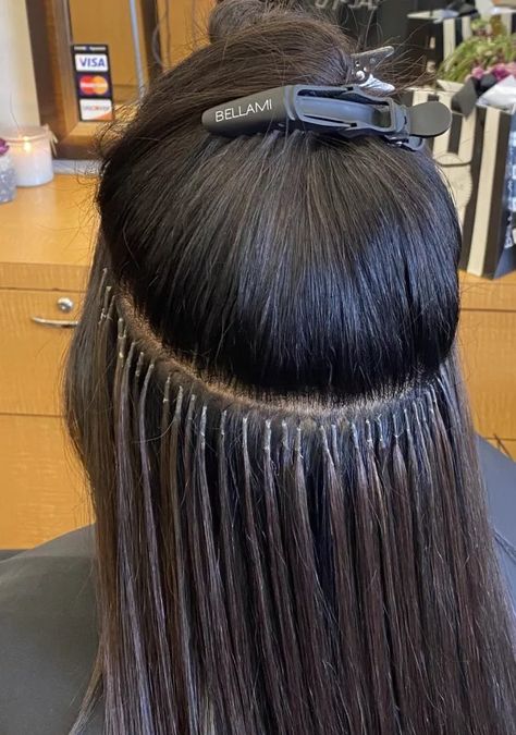 Different Kinds Of Hair Extensions For Bride To Add Volume, Keratin Bond Extensions To Clip Ons K Tip Hair Extensions, Blonde Hair Extensions Before And After, Micro Hair Extensions, Keratin Bond Extensions, Veil Updo, Keratin Hair Extensions, Hair Extensions Before And After, Hair Extension Salon, Ultra Beauty