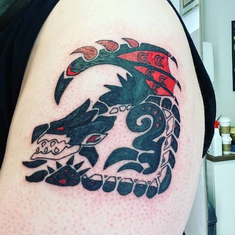 Monster Hunter Tattoo, Hunter Tattoo, Monster Squad, Monster Hunter, Interior Styling, Tattoos, Pins