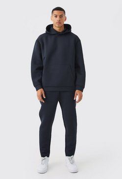 Mens Sweatsuit Outfits, Black Sweatpants Outfit, Sweatsuit Outfits, Tracksuits For Men, Full Tracksuit, Sweatpants Outfit, Smart Men, Tall Pants, Black Sweatpants