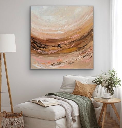 Serenity No 14 by Ivana Gigovic Earthy Textured Art, Earth Tone Art Paintings, Beachy Artwork, Earth Tones Paint, Brown Abstract Art, Color Splash Art, Abstract Ideas, Earthy Colours, Beach Artwork