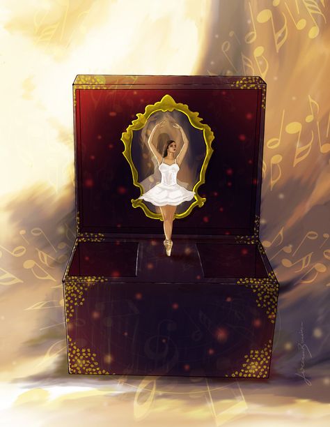 La caja de música (ilustración - dibujo - illustration - drawing) Music Box Illustration, Ballet Music, Music Boxes, Ballet Girls, Game Assets, Illustration Drawing, Box Art, Music Box, Girl Drawing