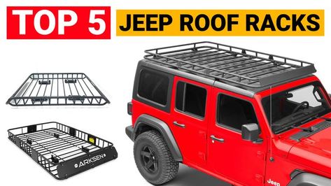 In this video we will show you the Best Jeep Roof Racks in 2021, which sold more and more times on amazon. Here you will find the top 5 Jeep Roof Racks at a low price. There are many types of Jeep Roof Racks in the market, but what are the best Roof Racks, we don’t know. We research the market and collect customer’s reviews from different sources and then make a video. So if you need the best Jeep Roof Racks on a budget, you can watch this video. Thank You! Jeep Roof Rack, Types Of Jeeps, Best Jeep, Jeep Jku, 2004 Jeep Wrangler, Half Rack, Car Roof Racks, Cool Jeeps, Roof Racks