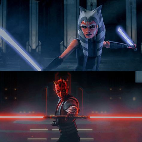 Ahsoka vs. Maul Ashoka And Maul, Ashoka Vs Vader, Ahsoka And Maul, Anakin Vs Ahsoka, Darth Vader Vs Ahsoka, Ahsoka Vs Maul, Star Wars Ahsoka, Darth Maul, Ahsoka Tano