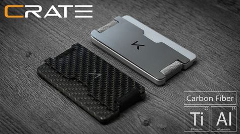 CRATE - Titanium | Carbon Fiber Multi-Mode Wallet project video thumbnail Titanium Wallet, Apple Watch Design, Tactical Wallet, Edc Wallet, Clever Gadgets, Money Saving Mom, Wood Pipe, Minimalist Bag, Best Wallet