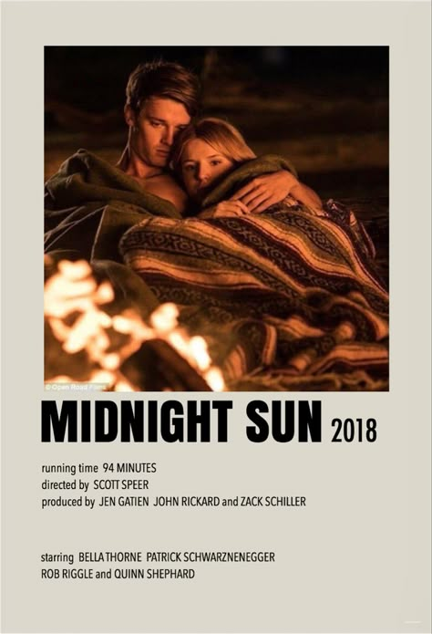 Minimalist/polaroid movie poster by me Midnight Sun Movie Poster, Midnight Sun Poster, Spotify Polaroid, Quinn Shephard, Midnight Sun Movie, Great Expectations Movie, Romance Movie Poster, Polaroid Movie Poster, Movie Character Posters