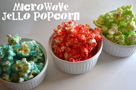 Popcorn Jello, Popcorn Recipes Microwave, Jello Popcorn, Sugar Free Jello, Karo Syrup, Bee In My Bonnet, Microwave Popcorn, Flavored Popcorn, Popcorn Recipes