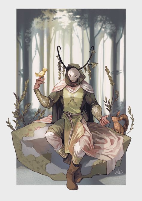 Classic fantasy, Jo cheolhong on ArtStation at https://www.artstation.com/artwork/xk3dX Forest Wanderer, Dnd Druid, Classic Fantasy, Dungeons And Dragons Characters, Dnd Art, Fantasy Warrior, Arte Fantasy, Fantasy Inspiration, Character Design References