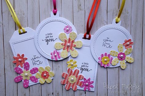 Homemade Tags, Stitched Flowers, Christmas Gift Tags Handmade, Gift Tag Design, Birthday Gift Tags, Card Embellishments, Gift Tags Diy, Handmade Gift Tags, Hello Lovely