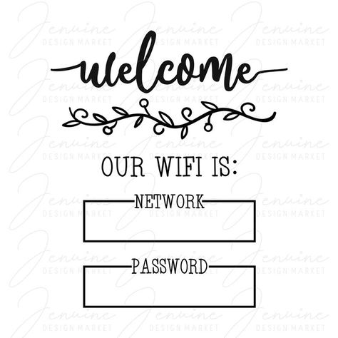 Printable WiFi Sign WiFi SVG WiFi Password Sign | Etsy Wifi Password Ideas, Camo Cookies, Guest Wifi Sign, Wifi Password Sign Printable, Wifi Password Printable, Password Printable, Airbnb Signs, Wifi Password Sign, Wifi Sign