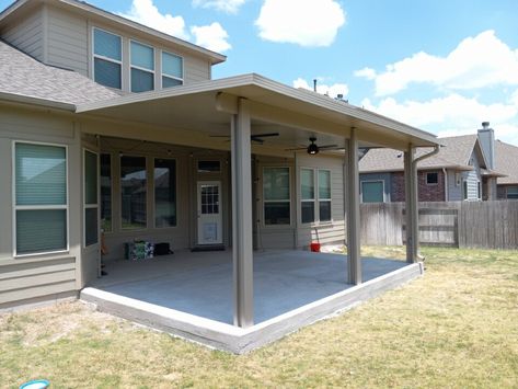 Affordable Aluminum Covered Patios Affordable Covered Patio Ideas, Canvas Covered Patio, Aluminum Patio Cover Makeover, Hip And Ridge Patio Covers, Alumawood Gable Patio Covers, Vinyl Patio Covers, Alumawood Patio, Covered Patio Ideas, Aluminum Patio Covers