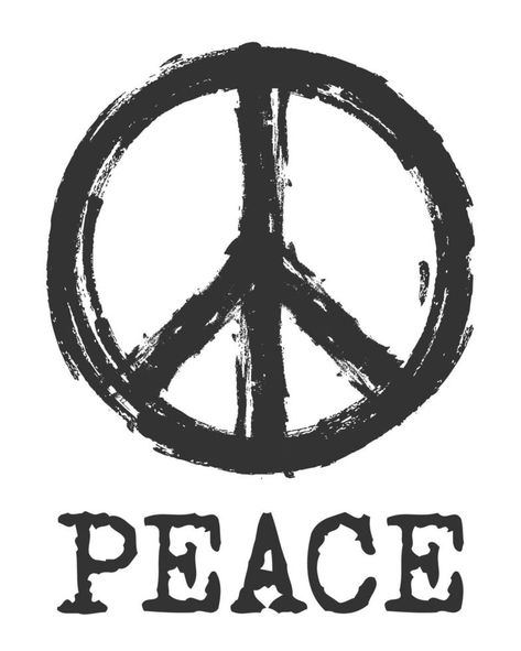 Peace symbol . Realistic hand drawn by chalk texture style . The Campaign for Nuclear Disarmament  CND  Sign . Flat design . Peaceful and hippie pacifist concept . Vector illustration . Campaign For Nuclear Disarmament, Peace Sign Graphic, Nuclear Symbol, Peace Tattoo, Chalk Texture, Peace Logo, Stencil Graffiti, Peace Poster, Peace Illustration