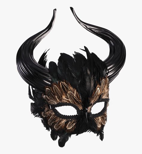 Masquerade Mask Black, Gothic Mask, Black Masquerade Mask, Mens Masquerade Mask, Spooky Halloween Costumes, Monster Mask, Halloween Costume Mask, Bull Horns, Mask Masquerade