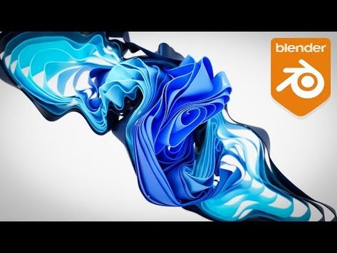 Blender Tutorial - Creating an Abstract Cloth Simulation Wallpaper - YouTube Blender Texture, Cloth Simulation, Geometry Nodes, 3d Blender, 3d Architecture, Blender Tutorial, The Cloth, Paper Material, Blender 3d