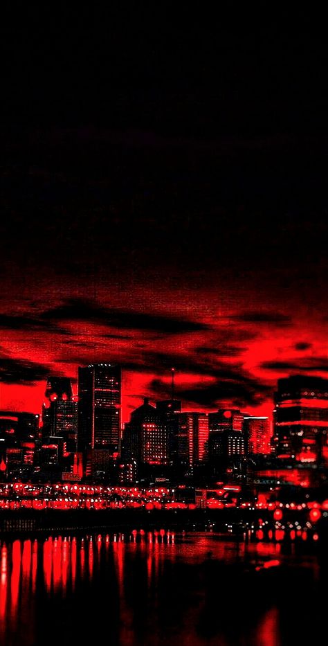 Neon Rouge, Red And Black Background, Red Aesthetic Grunge, Red And Black Wallpaper, Dark Red Wallpaper, Black City, Red Pictures, Red Sunset, Dark Phone Wallpapers