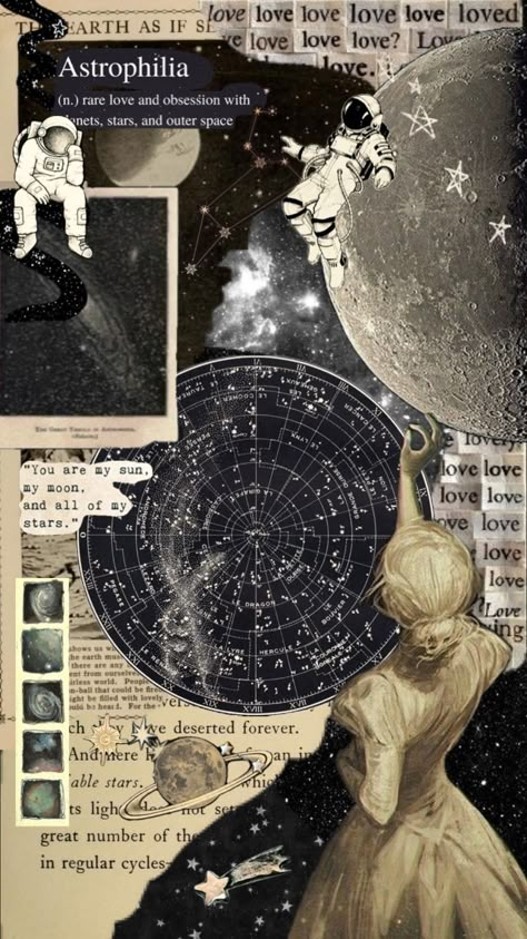 Astronomy Collage Wallpaper, Astronomy Aesthetic, Astronomy Design, Space Posters, Aesthetic Shuffles, Astronomy Poster, Space Aesthetic, Space Astronomy, Pretty Wallpapers Tumblr