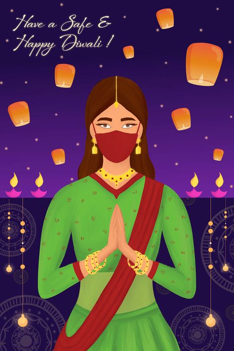 Have A Safe And Happy Diwali - Pinterest Collaboration on Behance Diwali Campaign, Caricature Design, Diwali Wallpapers, Diwali Animation, Diwali Painting, Corporate Lifestyle, Happy Diwali Photos, Happy Diwali Wishes Images, Diwali Drawing