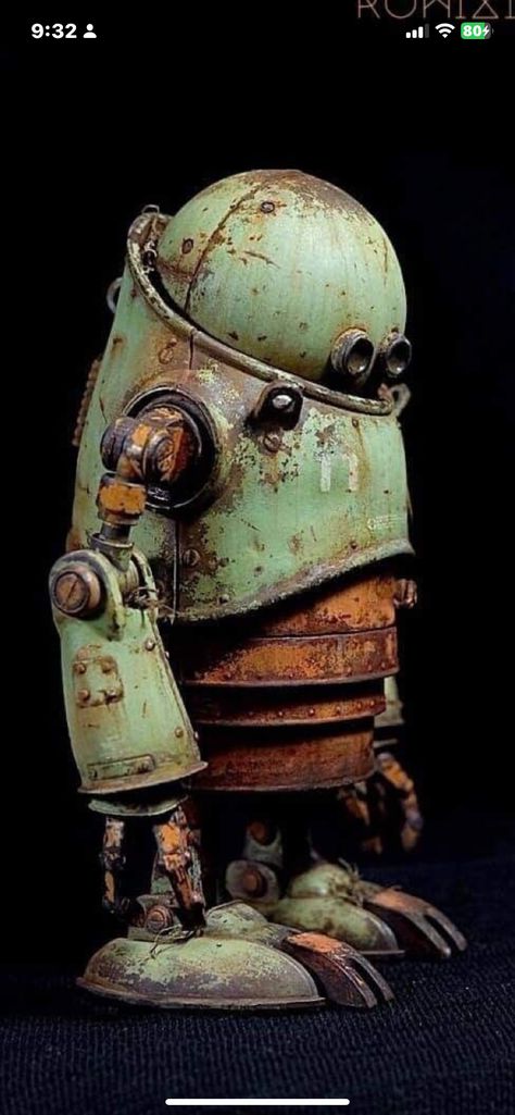 Rusty Robot, Steampunk Robots, Art Bizarre, Robot Sculpture, Vintage Robots, Arte Robot, Robots Concept, Steampunk Art, Robot Art