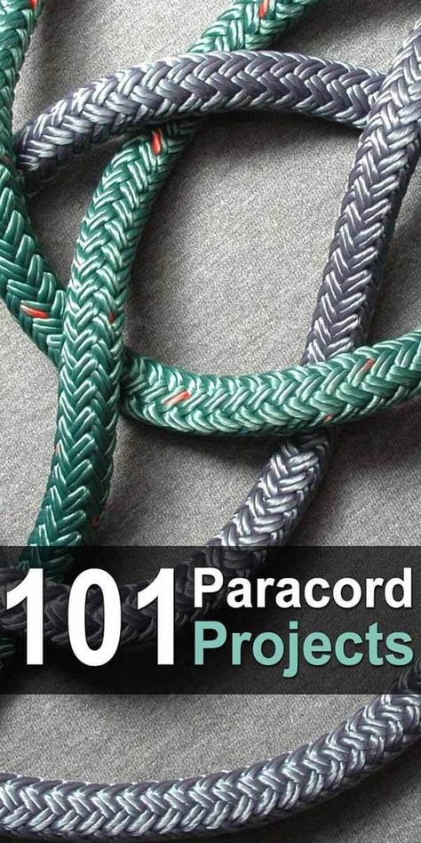 If you're a paracord enthusiast, then I have the ultimate article for you. PrepperZine made a list of 101 paracord projects you need to check out. #diy #paracord #diyprojects #paracordprojects Parachute Cord Crafts, Paracord Weaves, Paracord Bracelet Designs, Paracord Projects Diy, Paracord Bracelet Patterns, Paracord Bracelet Tutorial, Paracord Braids, Cords Crafts, Knots Guide