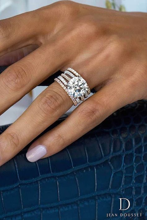 Jean Dousset Engagement Rings, Jean Dousset, Stackable Rings Wedding, Ring Trends, Wedding Rings Solitaire, Dream Engagement Rings, Rings Engagement, Perfect Engagement Ring, Put A Ring On It