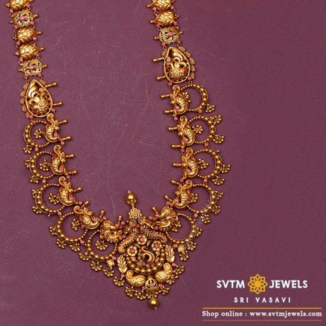 Madona Bridal Set - Bridal Collection - Gold 22k Gold Long Necklace, Long Chain Necklace Gold Indian Antiques, Long Gold Necklace Indian Bridal Jewelry Sets, Antique Gold Jewelry Indian Haram, Jewelry Patterns Gold Necklace Long, Gold Bridal Necklace Indian, Long Necklace Gold Indian Jewelry Sets, Gold Necklace Indian Bridal Jewelry Long, Gold Long Set Design