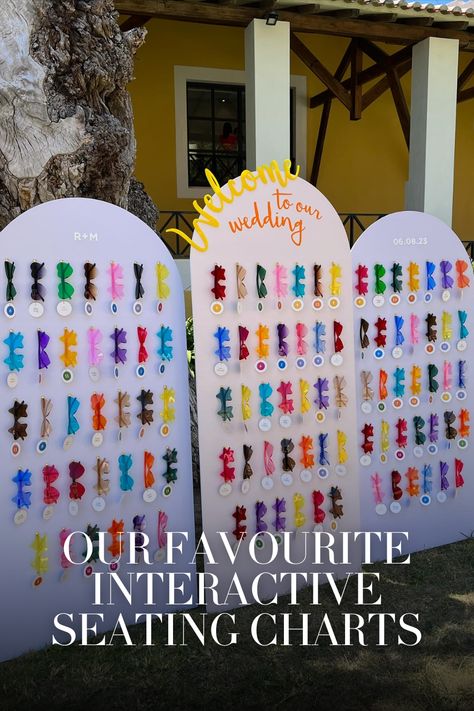 When genius meets fun! Check out these interactive seating charts that not only organize seating arrangements but also add a playful twist to your wedding day. From sweet treats to personalized touches, these ideas are sure to make your guests smile. Click here for more! Wedding Guest Chart Reception Seating, Seating Chart Games, Fun Ideas For Wedding Guests, Wedding Shower Entrance Ideas, Picture Reveal Seating Chart, Seating Chart Creative, Funny Seating Chart Wedding, Seating Chart Wedding Creative, Personable Wedding Ideas