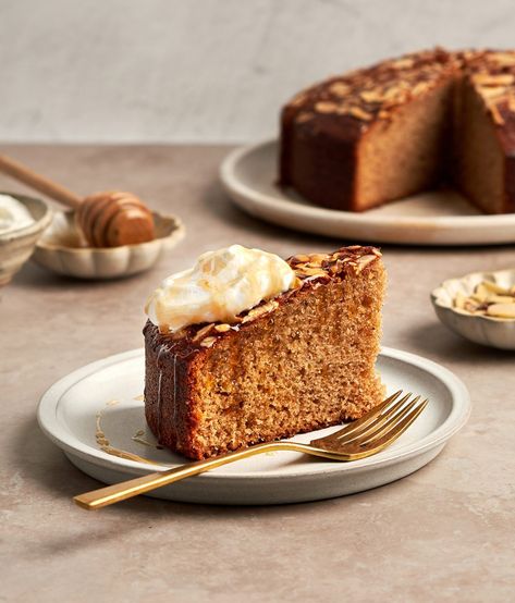 Honey Cake Winter Breakfast, Once Upon A Chef, Brunch Bread, Vanilla Whipped Cream, Cinnamon Almonds, Honey Cake, Apple Cider Donuts, Breakfast Pastries, Ring In The New Year