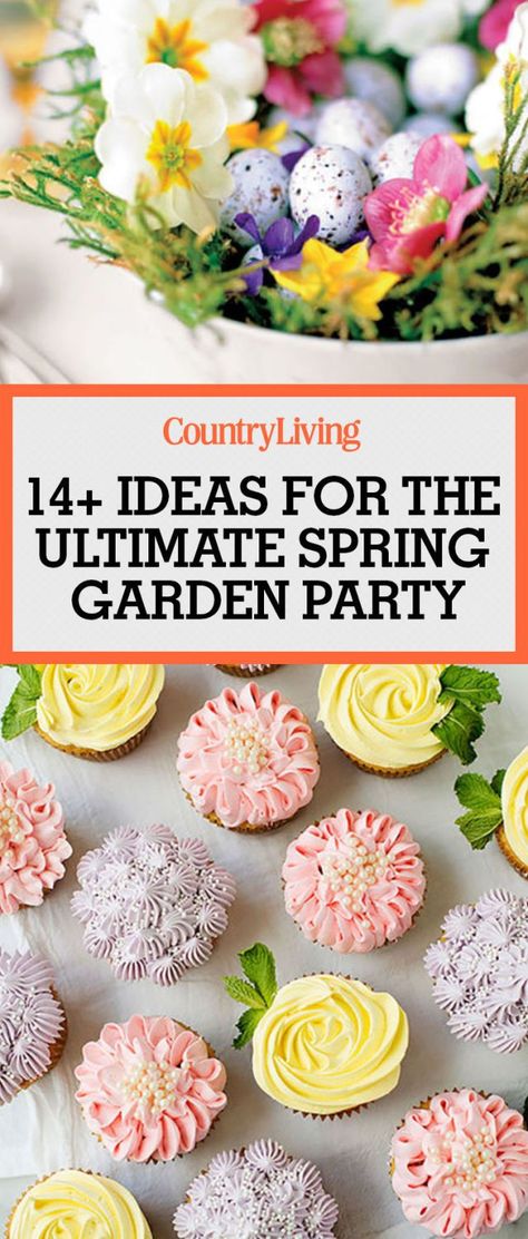 Garden Tea Party Decorations, Garden Party Recipes, Spring Tea Party, Spring Cocktails Recipes, Garden Party Theme, Spring Garden Party, Garden Tea Party, Spring Garden Wedding, Spring Cocktails