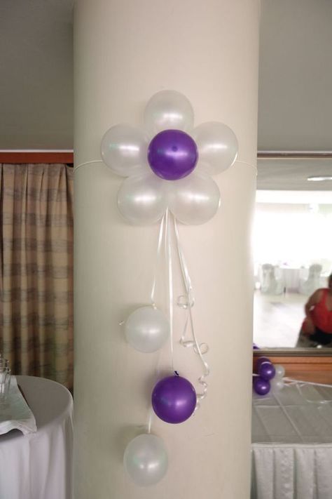 Balloon Designs, Birthday Room Decorations, Simple Birthday Decorations, Balloon Crafts, Birthday Balloon Decorations, Diy Birthday Decorations, Balloon Centerpieces, Balloon Columns, Balloon Flowers