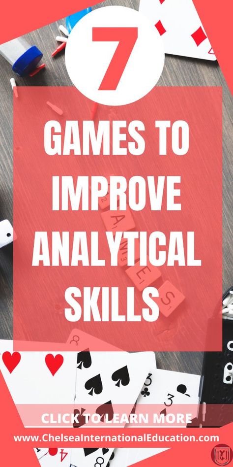 If you are looking for great analytical games for kids, then look no further! In this post, we present to you 7 really fabulous analytical games for kids that will help them to improve their analytical skills and reasoning abilities and, in turn, schooling and grades. These analytical games and thought-provokers can be used to help prepare for schoolwork, examinations, and as general study enhancements. #analyticalgames #logicgames #brainteaser #studyskills #studytips #coolgifts #coolgames High School Science Activities, Analytical Skills, Card Games For Kids, Logic Games, Skill Games, Activities For Teens, High School Science, Fun Games For Kids, Games For Teens